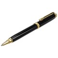 Ручка подарочная шариковая GALANT "Black", корпус черный, золотистые детали, пишущий узел 0,7 мм, синяя, 140405 140405
