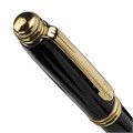 Ручка подарочная шариковая GALANT "Black", корпус черный, золотистые детали, пишущий узел 0,7 мм, синяя, 140405 140405
