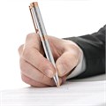 Ручка подарочная шариковая GALANT "ESQUISSE", корпус серебристый, детали розовое золото, узел 0,7 мм, синяя, 143511 143511