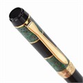 Ручка подарочная шариковая GALANT "Granit Green", корпус черный с темно-зеленым, золотистые детали, пишущий узел 0,7 мм, синяя, 140393 140393