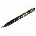 Ручка подарочная шариковая GALANT "Granit Green", корпус черный с темно-зеленым, золотистые детали, пишущий узел 0,7 мм, синяя, 140393 140393