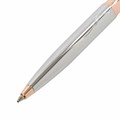 Ручка подарочная шариковая GALANT "NUANCE SILVER", корпус серебристый, детали розовое золото, узел 0,7 мм, синяя, 143520 143520