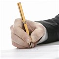 Ручка подарочная шариковая GALANT "Stiletto Gold", тонкий корпус, золотистый, золотистые детали, пишущий узел 0,7 мм, синяя, 140527 140527
