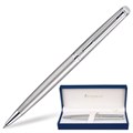 Ручка подарочная шариковая WATERMAN "Hemisphere Stainless Steel CT", серебристый корпус, палладиевое покрытие, синяя, S0920470 141694
