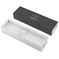 Ручка шариковая PARKER "IM Core Black Lacquer CT", черный глянцевый лак, детали хром, синяя, 1931665 142530
