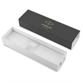 Ручка шариковая PARKER "IM Core Brushed Metal GT", серебристый матовый лак, позолота, синяя, 1931670 142542