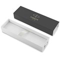 Ручка шариковая PARKER "IM Premium Warm Silver GT", корпус матовое серебро, позолота, синяя, 1931687 142509