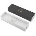 Ручка шариковая PARKER "Jotter Core Stainless Steel CT", корпус серебристый, детали хром, синяя, 1953170 142378