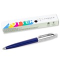 Ручка шариковая PARKER "Jotter Plastic CT", корпус синий, ежедневник А5 синий, пакет, 880896 880896