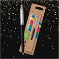 Ручка шариковая PARKER "Jotter Plastic CT", корпус черный, ежедневник А5 черный, золотой срез, пакет, 880894 880894