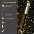 Ручка шариковая PARKER "Jotter Plastic CT", корпус черный, ежедневник А5 черный, золотой срез, пакет, 880894 880894