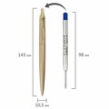 Ручка шариковая PARKER "Jotter XL Monochrome Gold GT", корпус золотой, нержавеющая сталь, синяя,2122754 143764