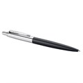 Ручка шариковая PARKER "Jotter XL", УТОЛЩЕННЫЙ корпус, черный матовый лак, детали из нержавеющей стали, синяя, 2068358 143157