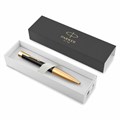 Ручка шариковая PARKER "Urban Twist Black GT", корпус черный, позолоченные детали, синяя, 2143640 143930
