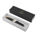 Ручка-роллер PARKER "IM Core Black Lacquer GT", черный глянцевый лак, позолота, черная, 1931659 142532
