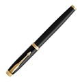 Ручка-роллер PARKER "IM Core Black Lacquer GT", черный глянцевый лак, позолота, черная, 1931659 142532