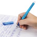 Ручка стираемая гелевая STAFF "College GP-199", СИНЯЯ, хромированные детали, узел 0,5 мм, линия письма 0,35 мм, 142494 142494