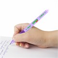 Ручка стираемая гелевая с эргономичным грипом BRAUBERG KIDS "RESTART COLOR", СИНЯЯ, игольчатый пишущий узел 0,5 мм, линия 0,35 мм, 144097 144097