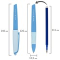 Ручка стираемая гелевая с эргономичным грипом BRAUBERG REPEAT COLOR, СИНЯЯ, ассорти, 0,5 мм,144072 144072