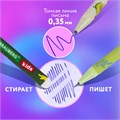 Ручки стираемые гелевые BRAUBERG KIDS "AVOCADO", СИНИЕ, КОМПЛЕКТ 12 ШТУК, игольчатый наконечник 0,5 мм, линия 0,35 мм, 144100 144100