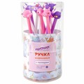 Ручка с топпером шариковая ЮНЛАНДИЯ "Кит-Единорог", корпус ассорти, СИНЯЯ, пишущий узел 0,7 мм, 143783 143783