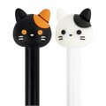 Ручка с топпером шариковая ЮНЛАНДИЯ "Кошка", корпус ассорти, СИНЯЯ, пишущий узел 0,7 мм, 143804 143804