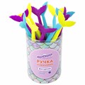 Ручка фигурная шариковая ЮНЛАНДИЯ "Русалка", мягкий силиконовый корпус, ассорти, СИНЯЯ, пишущий узел 0,7 мм, 143777 143777
