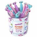 Ручка фигурная шариковая ЮНЛАНДИЯ "Стрекоза", корпус ассорти, СИНЯЯ, пишущий узел 0,7 мм, 143789 143789