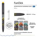 Ручка шариковая автоматическая BRUNO VISCONTI "FunClick", СИНЯЯ, "Псы на стиле", ассорти, линия письма 0,5 мм, 20-0297/08 144182