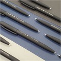 Ручка шариковая автоматическая BRUNO VISCONTI "SlimClick Black", СИНЯЯ, черный корпус, узел 0,5 мм, линия 0,4 мм, 20-0073 144318
