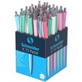 Ручка шариковая автоматическая SCHNEIDER (Германия) "K15 Pastel", СИНЯЯ, пастель ассорти, узел 1 мм, 130840 143757