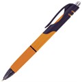 Ручка шариковая автоматическая с грипом BRAUBERG "Supreme", СИНЯЯ, корпус ассорти, узел 0,7 мм, линия письма 0,35 мм, 141545 141545