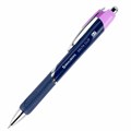 Ручка шариковая автоматическая с грипом BRAUBERG DELTA CLIP, СИНЯЯ, ассорти, узел 0,7 мм, линия письма 0,35 мм,144201 144201