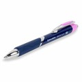 Ручка шариковая автоматическая с грипом BRAUBERG DELTA CLIP, СИНЯЯ, ассорти, узел 0,7 мм, линия письма 0,35 мм,144201 144201