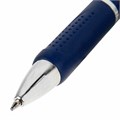 Ручка шариковая автоматическая с грипом BRAUBERG DELTA CLIP, СИНЯЯ, ассорти, узел 0,7 мм, линия письма 0,35 мм,144201 144201