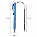 Ручка шариковая автоматическая с грипом BRAUBERG DELTA COLOR, СИНЯЯ, ассорти, узел 0,7 мм, линия письма 0,35 мм, 144202 144202