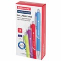Ручка шариковая автоматическая с грипом BRAUBERG DELTA COLOR, СИНЯЯ, ассорти, узел 0,7 мм, линия письма 0,35 мм, 144202 144202