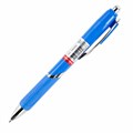 Ручка шариковая автоматическая с грипом BRAUBERG DELTA COLOR, СИНЯЯ, ассорти, узел 0,7 мм, линия письма 0,35 мм, 144202 144202