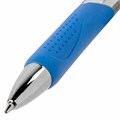 Ручка шариковая автоматическая с грипом BRAUBERG DELTA COLOR, СИНЯЯ, ассорти, узел 0,7 мм, линия письма 0,35 мм, 144202 144202