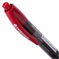 Ручка шариковая автоматическая с грипом BRAUBERG OFFICE STYLE, КРАСНАЯ, узел 0,7 мм, линия 0,35 мм, тонированный корпус, 144211 144211