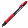 Ручка шариковая автоматическая с грипом BRAUBERG OFFICE STYLE, КРАСНАЯ, узел 0,7 мм, линия 0,35 мм, тонированный корпус, 144211 144211