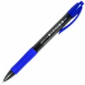 Ручка шариковая автоматическая с грипом BRAUBERG OFFICE STYLE, СИНЯЯ, игольчатый наконечник 0,7мм, линия 0,35мм, тонированный корпус, 144210 144210