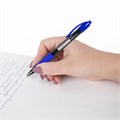 Ручка шариковая автоматическая с грипом BRAUBERG OFFICE STYLE, СИНЯЯ, игольчатый наконечник 0,7мм, линия 0,35мм, тонированный корпус, 144210 144210