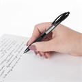 Ручка шариковая автоматическая с грипом BRAUBERG OFFICE STYLE, ЧЕРНАЯ, узел 0,7 мм, линия 0,35 мм, тонированный корпус, 144212 144212