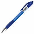 Ручка шариковая автоматическая с грипом BRAUBERG SUPER, СИНЯЯ, корпус синий, узел 0,7 мм, линия письма 0,35 мм, 143374 143374