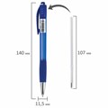 Ручка шариковая автоматическая с грипом BRAUBERG SUPER, СИНЯЯ, корпус синий, узел 0,7 мм, линия письма 0,35 мм, 143374 143374