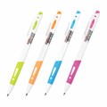 Ручка шариковая автоматическая с грипом STAFF "BP-16 White", СИНЯЯ, ассорти, линия письма 0,35 мм, 143749 143749