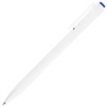 Ручка шариковая масляная автоматическая BRAUBERG "Click White", СИНЯЯ, корпус белый, узел 1 мм, линия письма 0,5 мм, 142713 142713