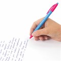 Ручка шариковая масляная автоматическая BRAUBERG "Delta Mix", СИНЯЯ, корпус soft-touch ассорти, узел 0,7 мм, линия письма 0,35 мм, 143340, OBPR366 143340