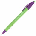Ручка шариковая масляная автоматическая BRAUBERG "Delta Mix", СИНЯЯ, корпус soft-touch ассорти, узел 0,7 мм, линия письма 0,35 мм, 143340, OBPR366 143340